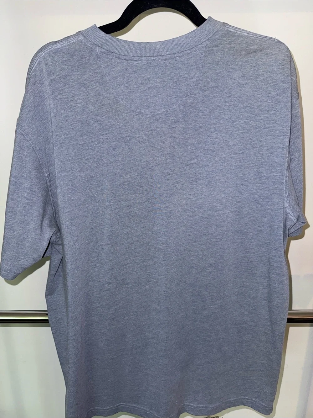 Gotcha Surf Gear- Heather Grey Short Sleeve Crewneck Tee with Contrast Stripe - Picture 4 of 4